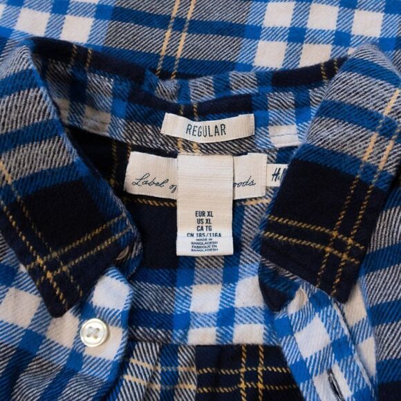 H&M L.O.G.G. Men's Flannel Shirt - Picture 3 of 5